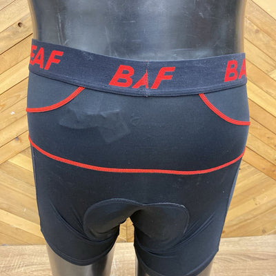 Baleaf - Men's Padded Cycling Liner Shorts - MSRP $30: Black/Red-men-LG