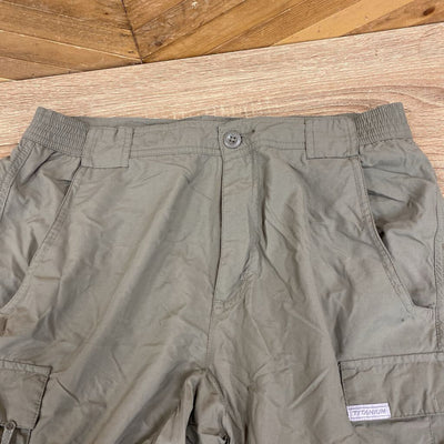 Columbia - Men's Titanium Convertible Pants - MSRP $95: Khaki/Light Brown-men-SM