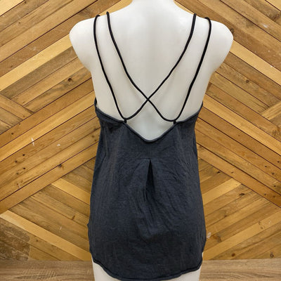 Lululemon - Women's Strappy Tank Top: Dark Grey-women-MD