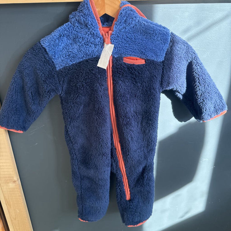 Old Navy - Fleece Bunting suit : Navy Orange -children-18-24