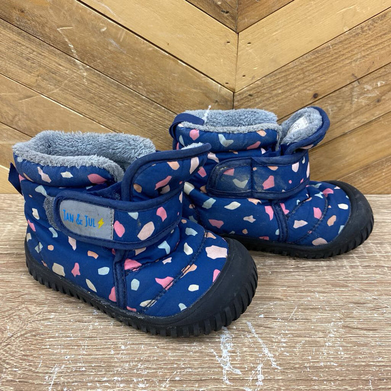 Jan&Jul - toddler winter boots- MSRP $63: Blue Pink -children-6T