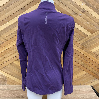 Spyder Active - Women's Full-Zip Athletic Jacket: Purple-women-LG