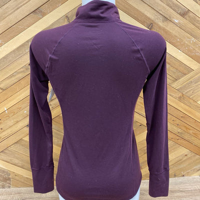 Paradox - Women's 1/4-Zip Base Layer Top: Purple-women-XS