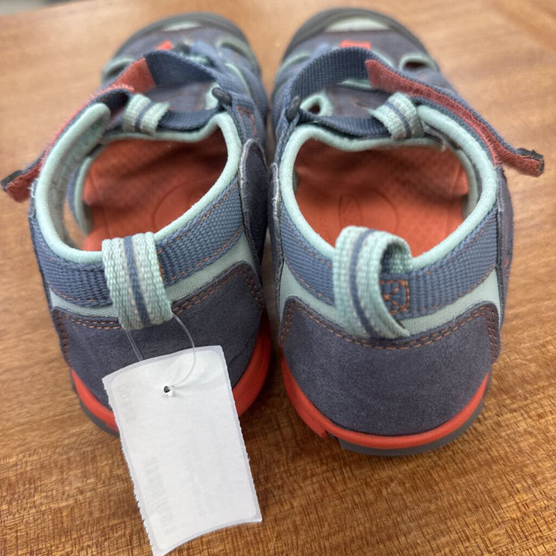 KEEN - Kids Sandals: Grey/Blue/Pink-children-5Y