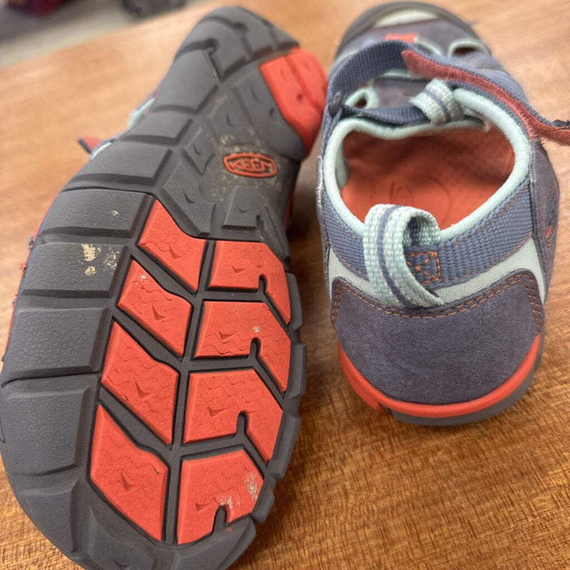 KEEN - Kids Sandals: Grey/Blue/Pink-children-5Y