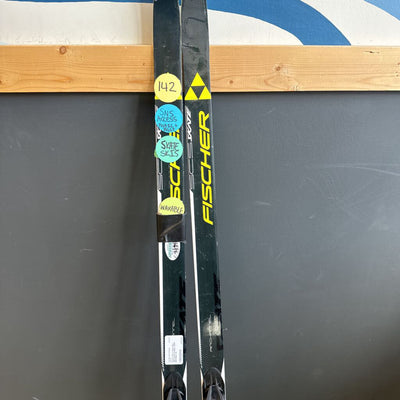 Fischer SCS Jr Skate Skis, SNS Access bindigns, MSRP $200: Black--142