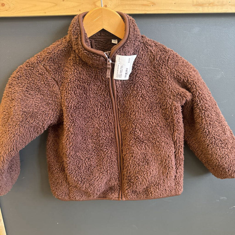 UniQlo- toddler fleece sweater : Brown -children-3-4Y