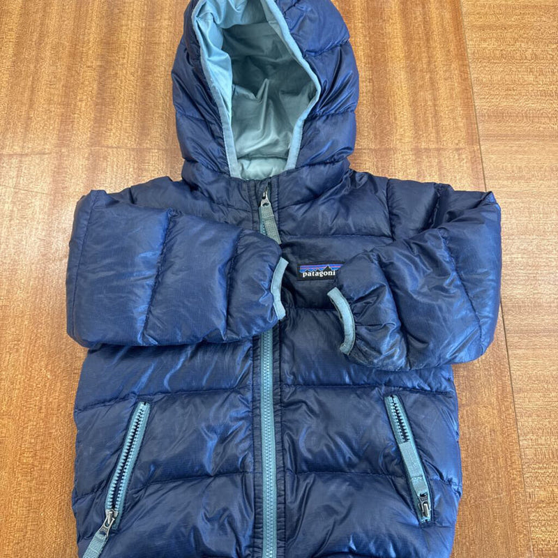 Patagonia- hi loft baby down jacket- MSRP $190: Navy -children-6-12m