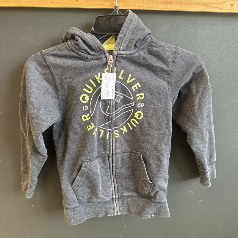 Quiksilver- zip hoodie youth : Grey -children-SM Y