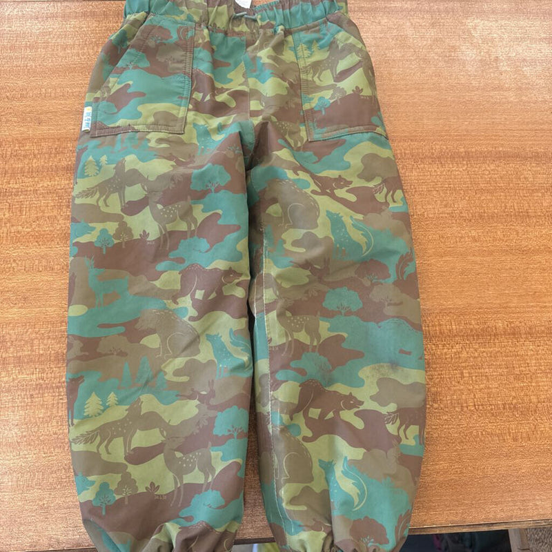 Jan & Jul- Fleece lined pants MSRP $89: Green Camo Forest -children-4T