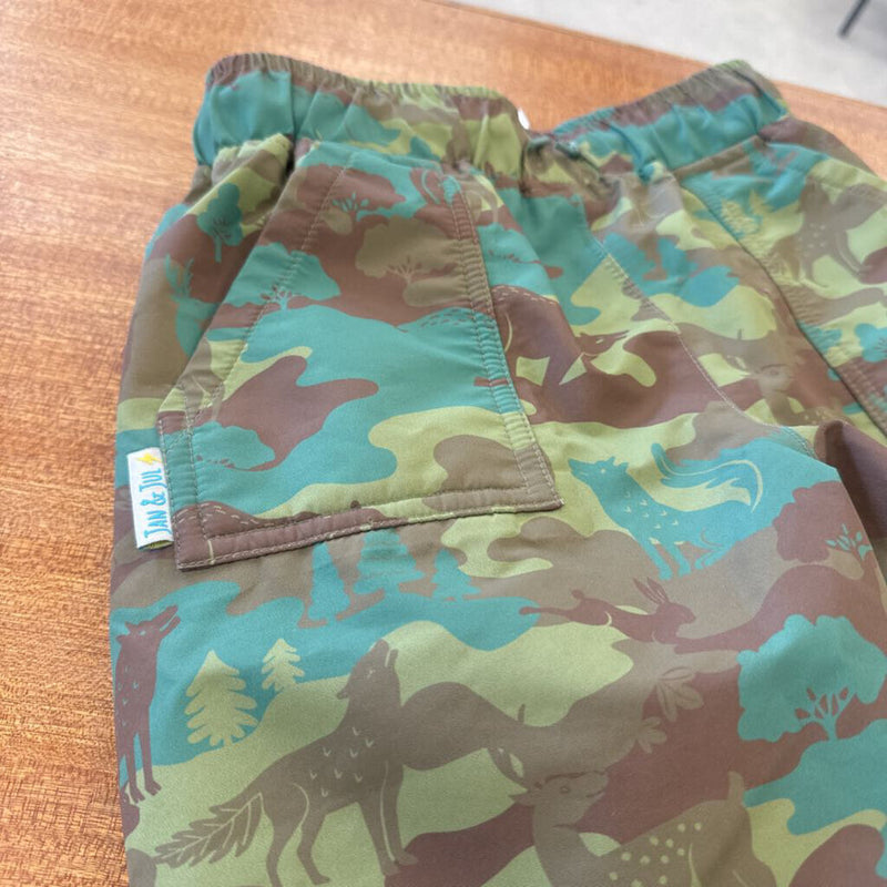 Jan & Jul- Fleece lined pants MSRP $89: Green Camo Forest -children-4T