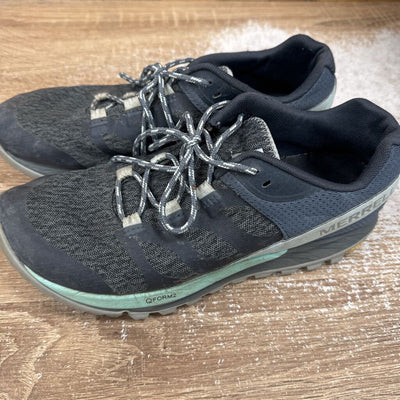 Merrell- women's antora trail shoe- MSRP $120: GreyéTeal -women-9