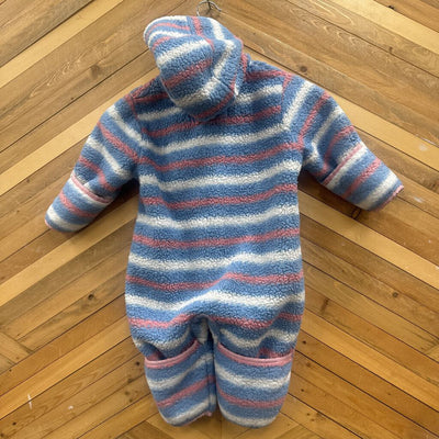 Hatley- Fleece bunting suit- MSRP $60: Blue Pink White -children-18-24m