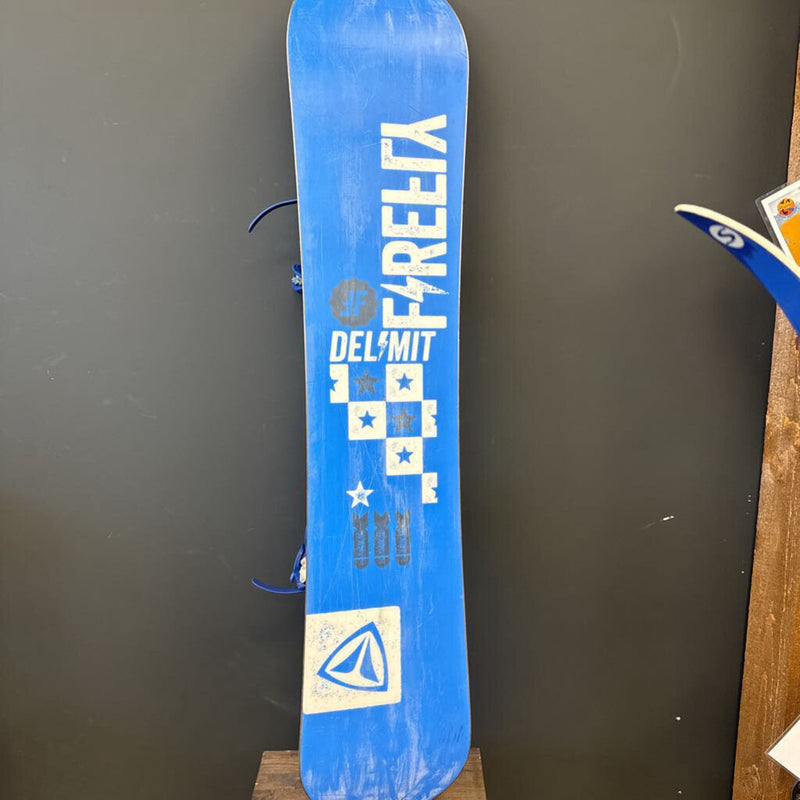 Firefly Delimit Snowboard with bindings MSRP $450: Blue--140