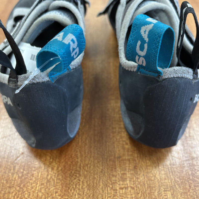 Scarpa - Origin- Climbing Shoes - MSRP $93: Grey/Blue-women-39.5