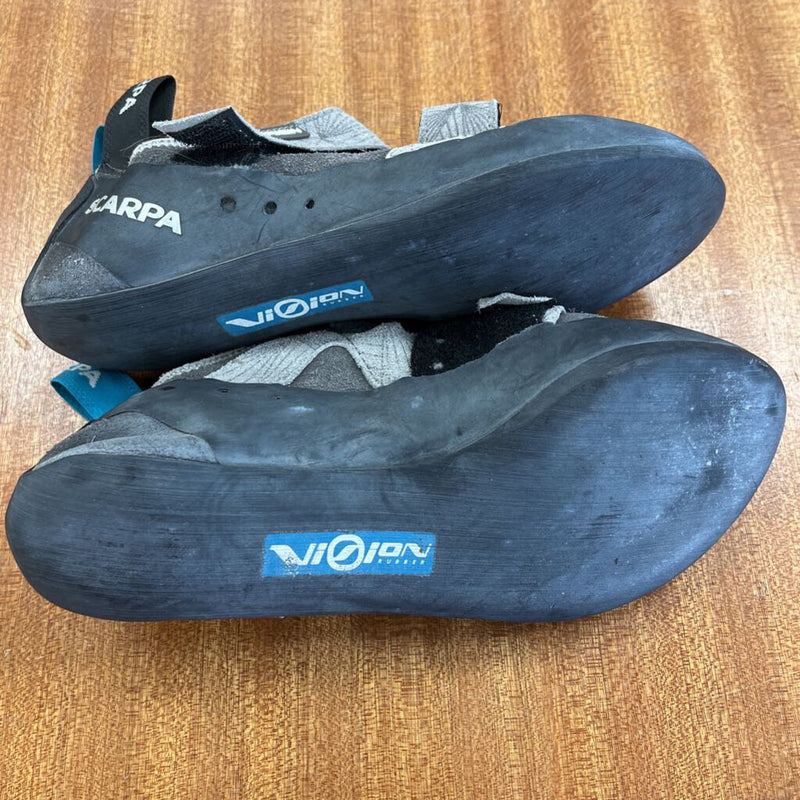 Scarpa - Origin- Climbing Shoes - MSRP $93: Grey/Blue-women-39.5