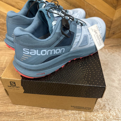 Salomon - Women's Ultra Pro Trail Running Shoes - MSRP comp $180: Blue/Pink-women-W8