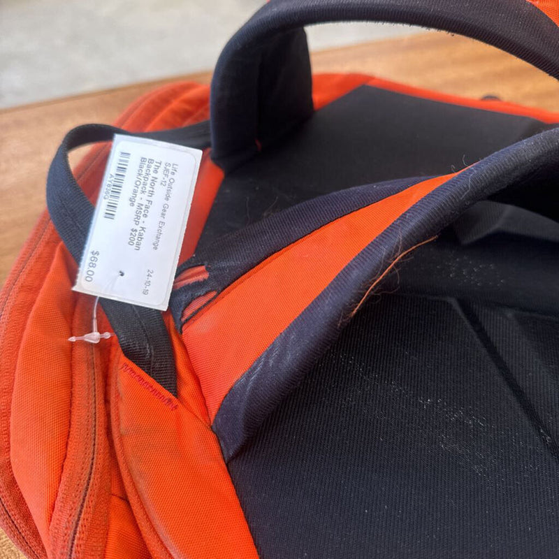 The North Face - Kaban Backpack - MSRP $200: Black/Orange--