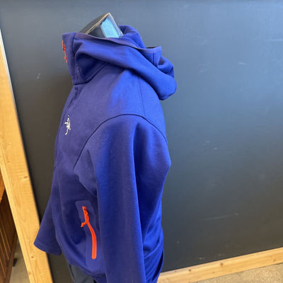 Arc'teryx - Men's Arenite Full-Zip Hooded Fleece - MSRP $230: Blue-Purple/Red-Orange-men-MD