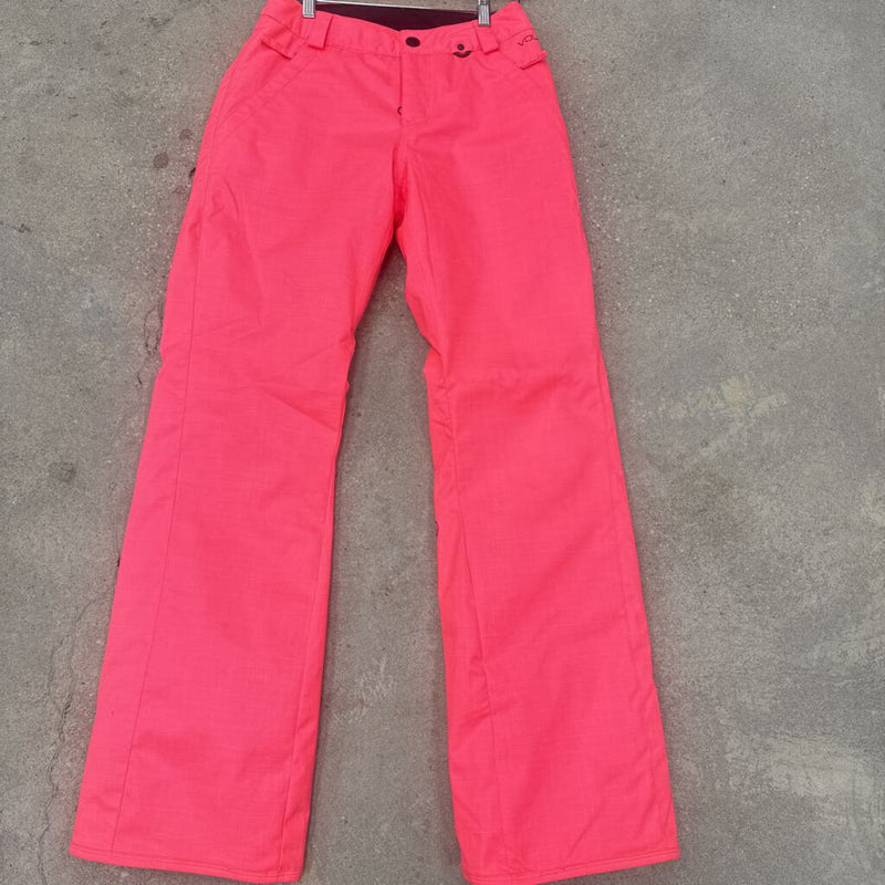 Volcom- woman ski pants- MSRP $245: Neon Pink -women-MD