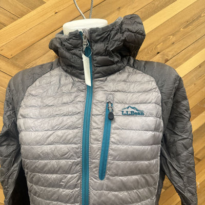 L.L.Bean - Women's 850-Fill Packable Down Jacket - MSRP comp $385: Grey/Dark Grey/Teal-women-MD