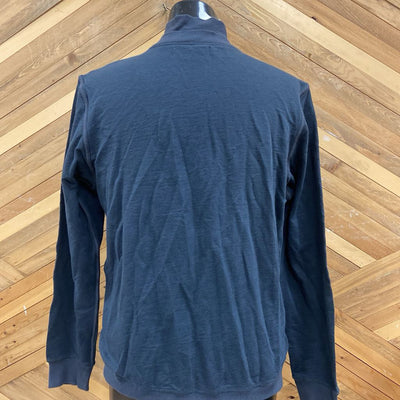 Kenneth Cole - Men's 1/4 Snap Sweater - MSRP $80: Grey -men-LG