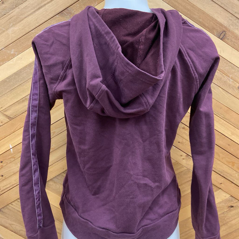 AskYa- cropped hoodie : Burgundy -women-XL