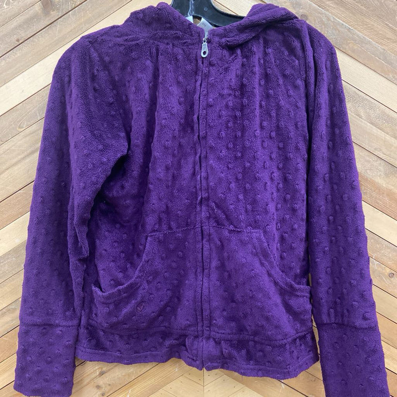 Fleece - Hooded Full Zip : Purple -children-14Y