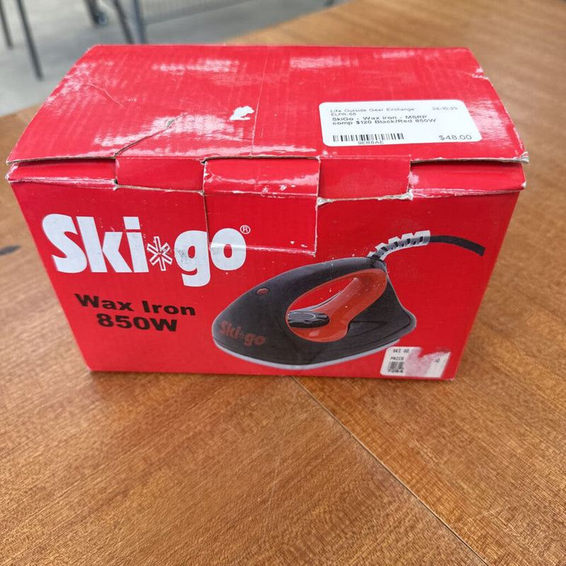 SkiGo - Wax Iron - MSRP comp $120: Black/Red--850W