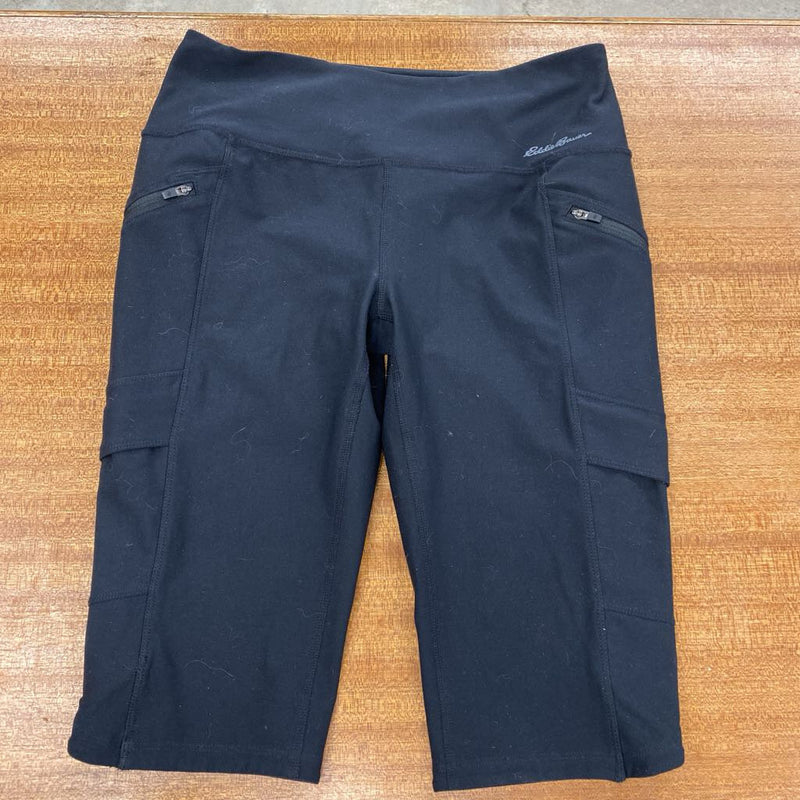 Eddie Bauer - capri pants : Black -women-SM