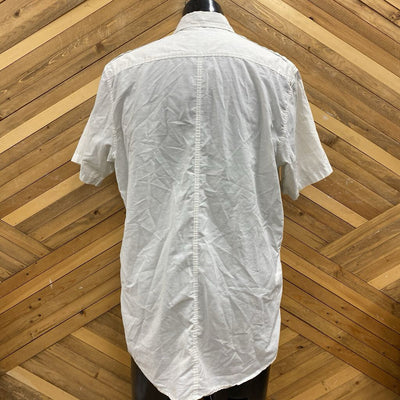 Quiksilver - Men's S/S Button-Up Shirt - MSRP $72: White-men-XL