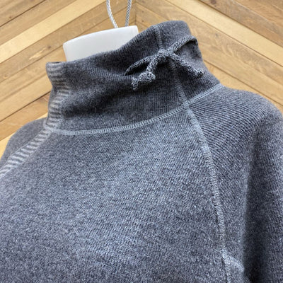 Prana - Women's Wool-Blend Sweater - MSRP comp $165: Grey-women-XL