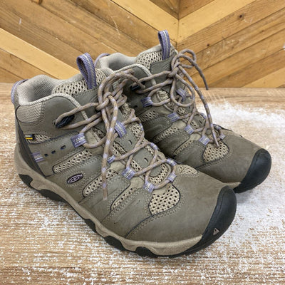 KEEN - Women's Waterproof Hiking Boots - MSRP $180: Grey/Purple-women-W7.5