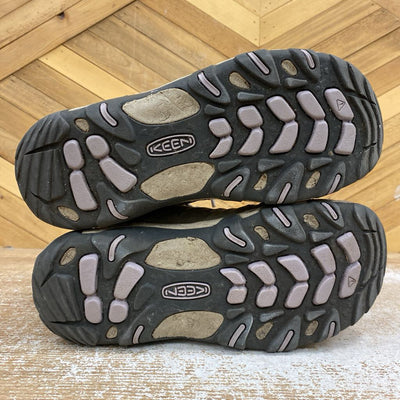 KEEN - Women's Waterproof Hiking Boots - MSRP $180: Grey/Purple-women-W7.5