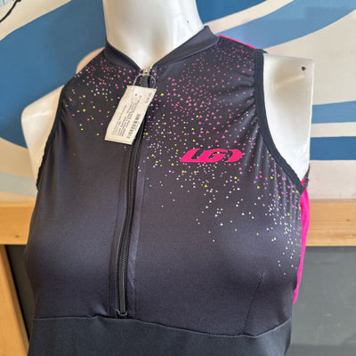 Louis Garneau - Women's Sleeveless Cycling Jersey - MSRP comp $125: Black/Pink-women-LG