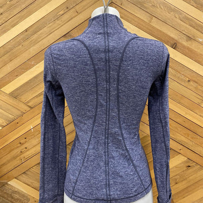 Lululemon- 1/4 zip active top : Purple-women-MD