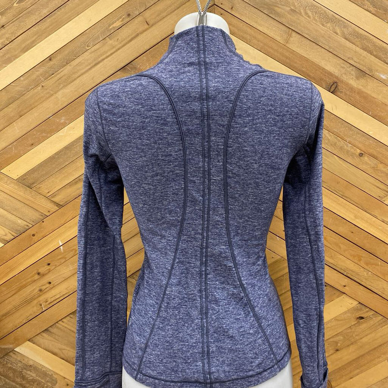 Lululemon- 1/4 zip active top : Purple-women-MD