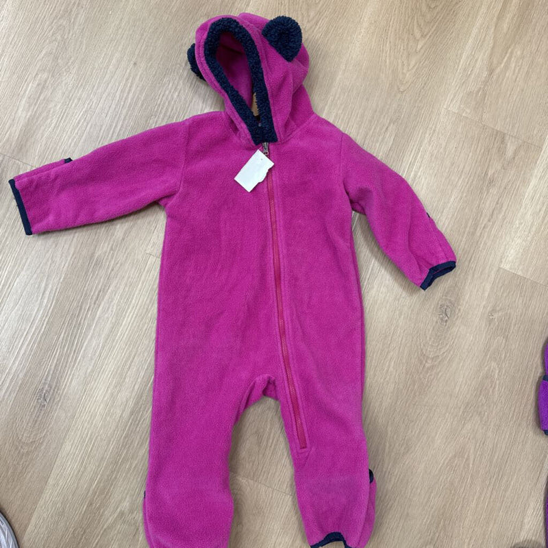 Columbia- fleece bear onsie- MSRP $50: Pink -children-12-18M