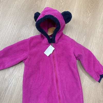 Columbia- fleece bear onsie- MSRP $50: Pink -children-12-18M