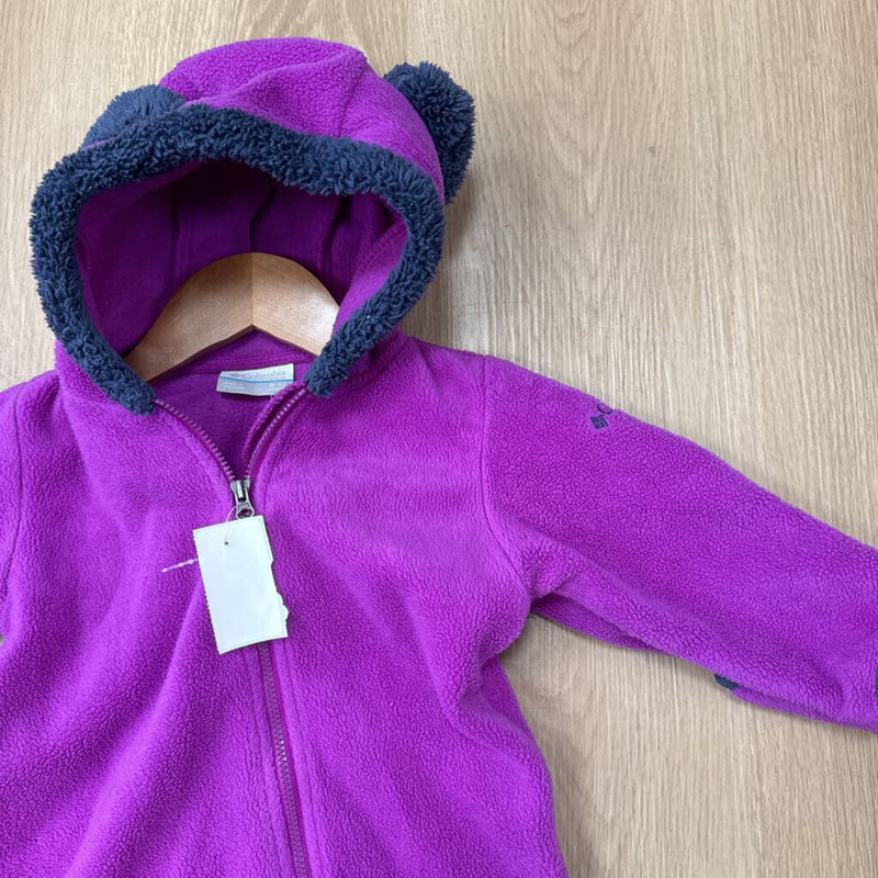 Columbia- fleece bear onsie- MSRP $50: Purple -children-6-12M