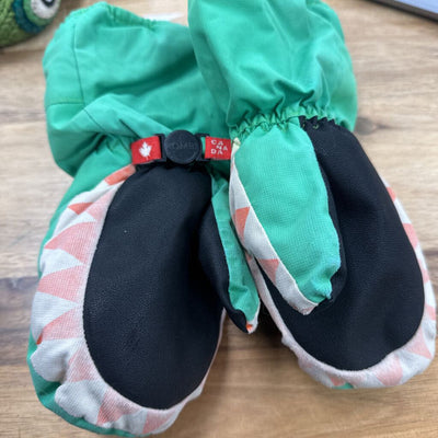 Kombi - Kids Animal Family Winter Mitts - MSRP $40: Green Crocodile-children-LG