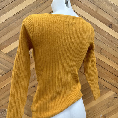 Cynthia Rowley - Women's Merino Wool Sweater: Yellow-women-MD