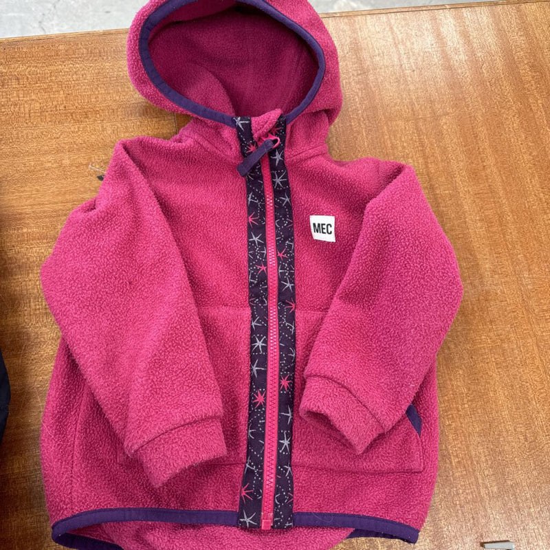 MEC - Kids Zip Up Sweater - MSRP $55: Pink-children-3