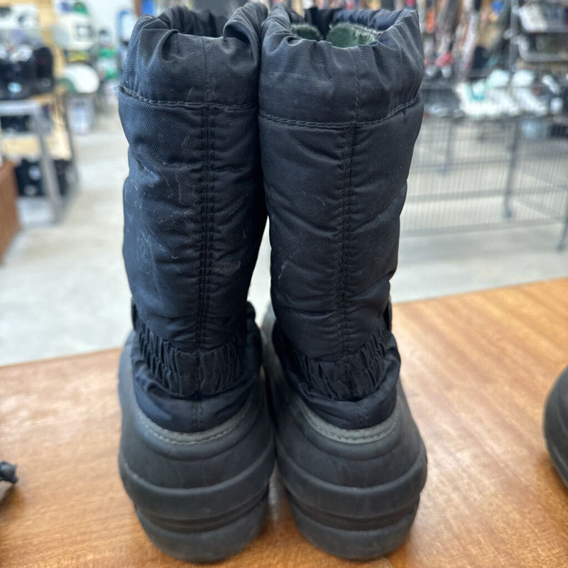 Sorel- youth winter boots- MSRP $119: Black Green -children-6Y