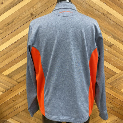 Under Armour- 1/4 zip sweater - MSRP $97 : Grey Blue -men-MD