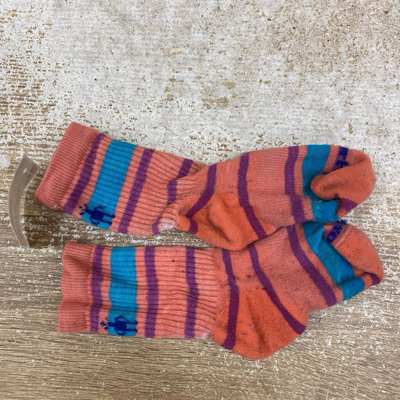 Smartwool- toddler socks : pink teal-children-