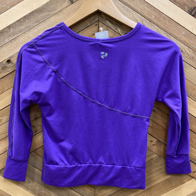 Triple flip- Long sleeve top : Purple -children-7Y