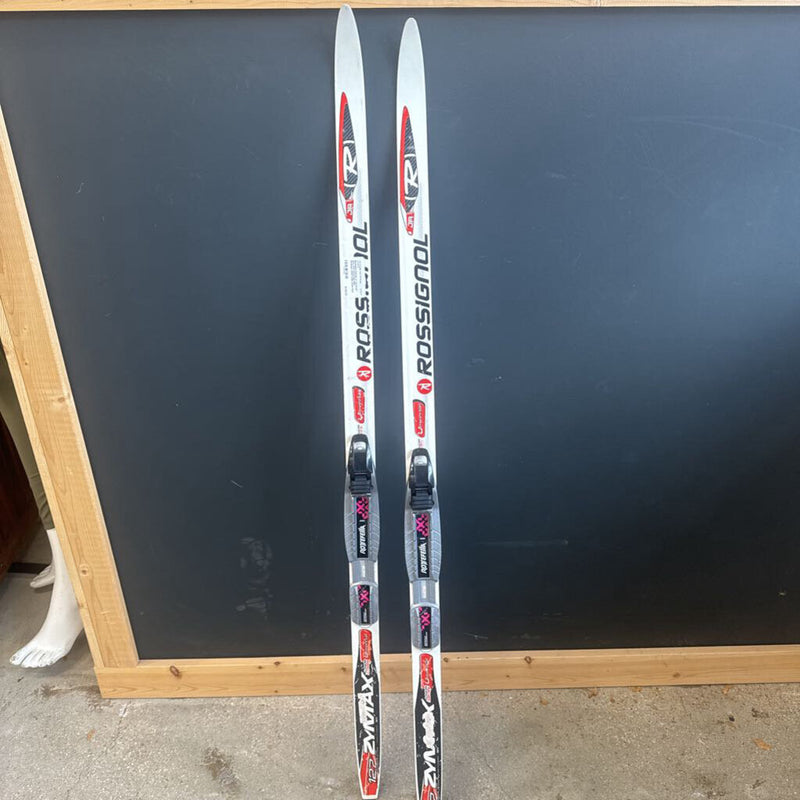 Rossignol Zymax Jr Universal Skis with Rottefella NNN Bindings. MSRP $190: White Red -children-127