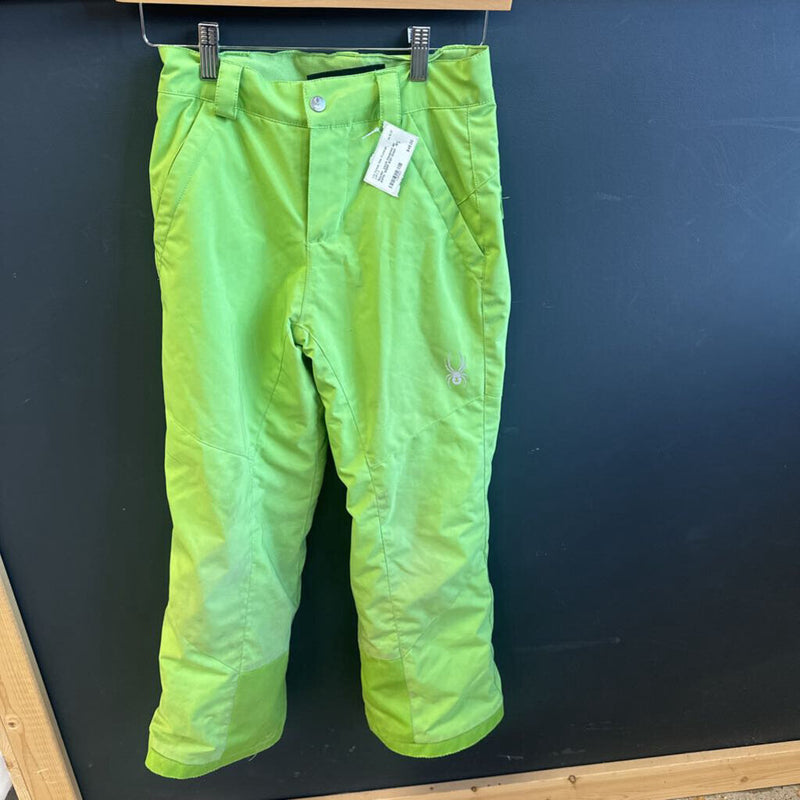 Spyder- youth insulated ski pants- MSRP $120: Green -children-10Y