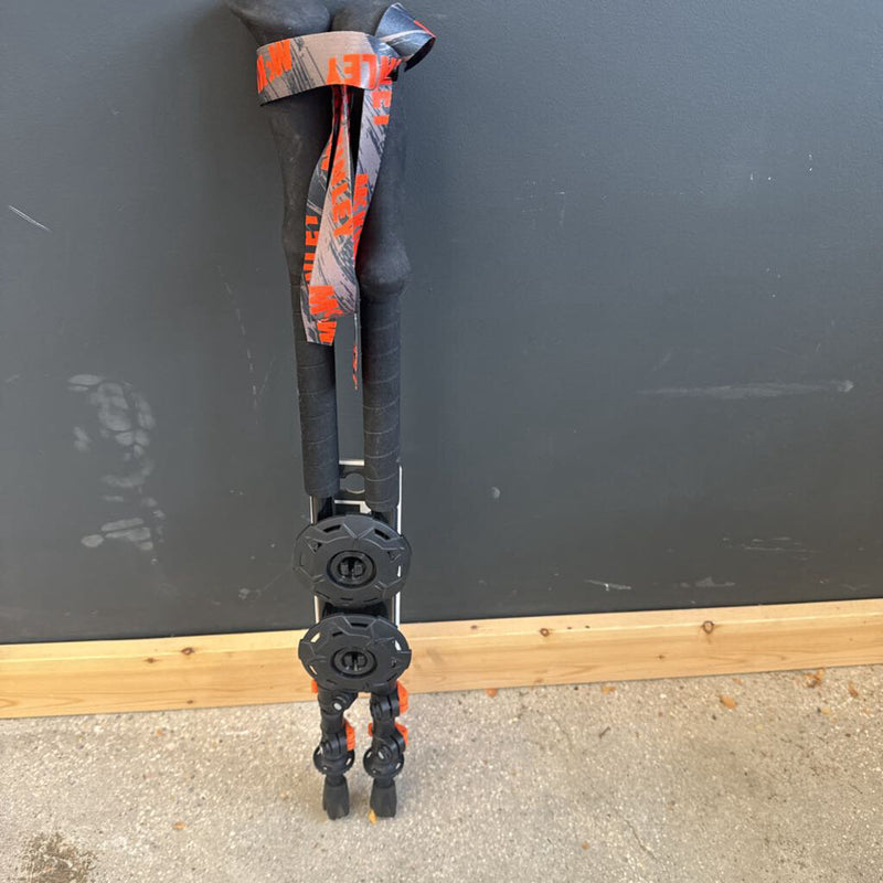 McKinley- The Variant trekking poles- MSRP $70: Black/Orange --